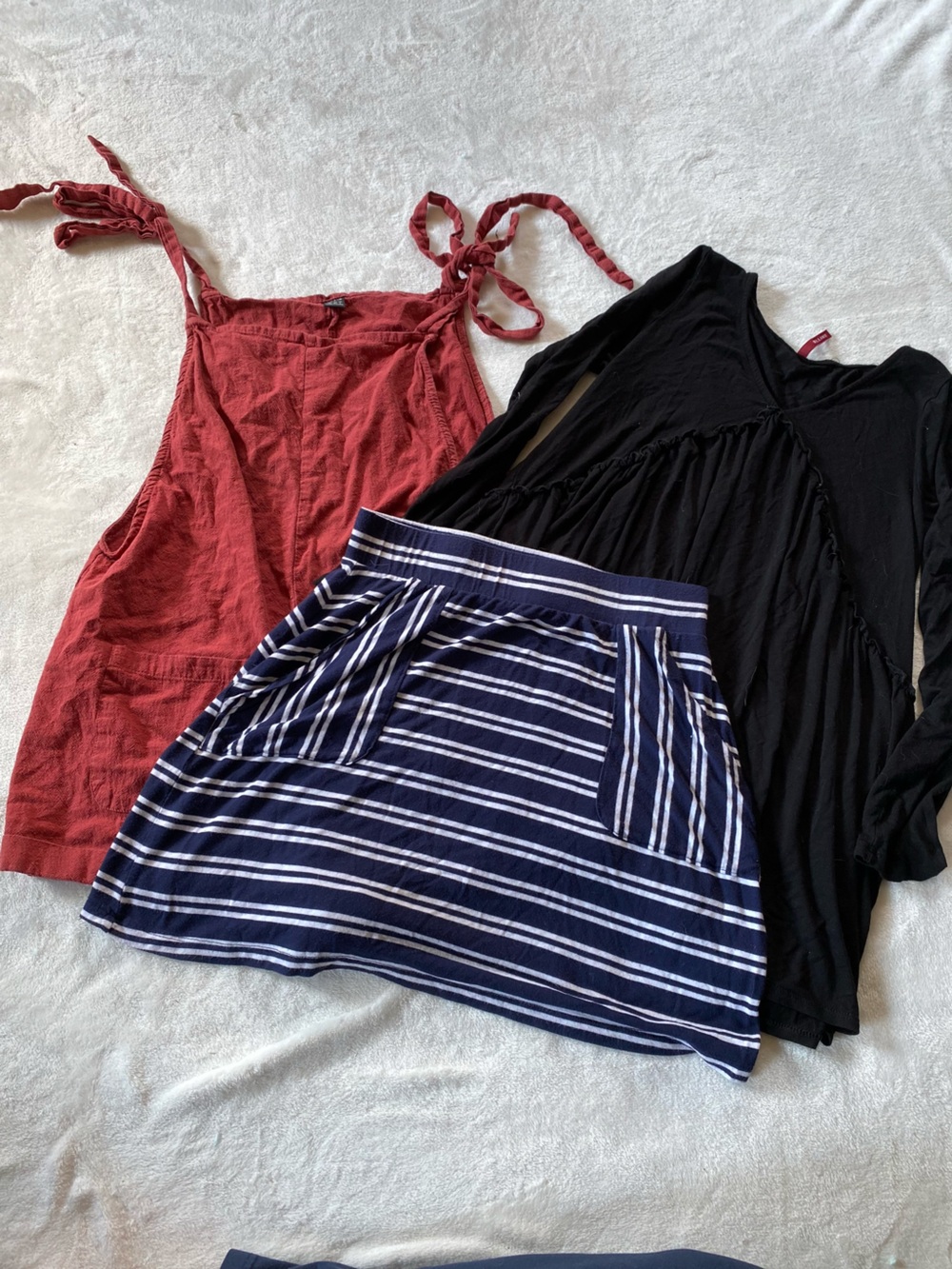 Lot of 3 Women’s Clothing Dress Skirt Romper Bundle
